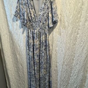 Baltic Born Blue Floral Maxi Dress